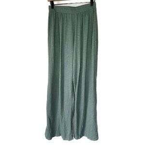 Live to be Spoiled | Women’s Blue Green Gauzy Wide Leg Palazzo Pants